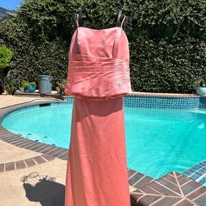 Alfred Angelo Pink Ruched Sundress for Prom